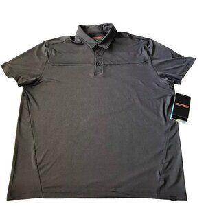 Hawke & Co Men's‎ Golf Polo Performance Shirt Gray Sold Wicking Stretch UPF+ XXL